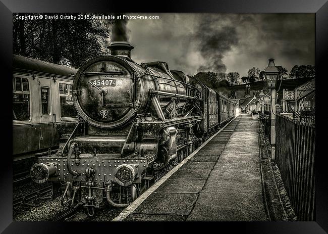  The Train Now Departing Framed Print by David Oxtaby  ARPS