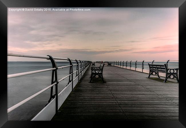  Saltburn Pier walkway Framed Print by David Oxtaby  ARPS