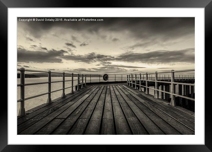  Whitby Pier Framed Mounted Print by David Oxtaby  ARPS