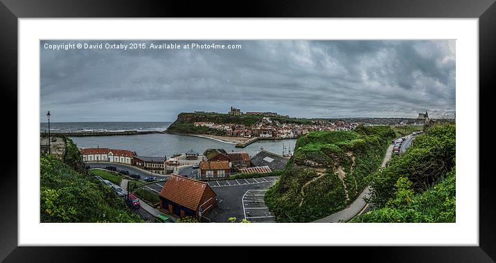   Whitby Panorama Framed Mounted Print by David Oxtaby  ARPS