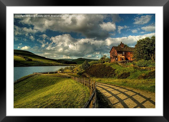  Old house by torside Reservoir Framed Mounted Print by David Oxtaby  ARPS