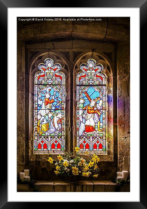  Stained glass Framed Mounted Print by David Oxtaby  ARPS