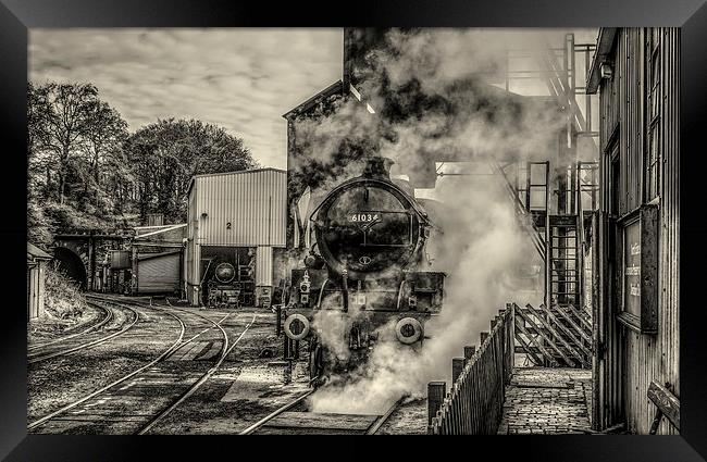  61034 'Chiru' at Grosmont trainsheds Framed Print by David Oxtaby  ARPS