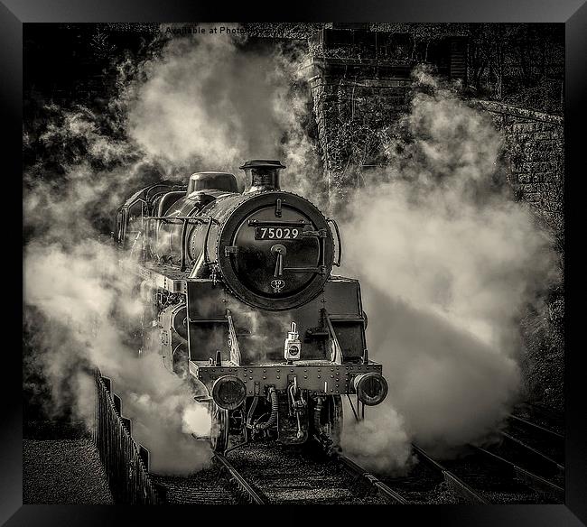  75029 emerging from the smoke Framed Print by David Oxtaby  ARPS