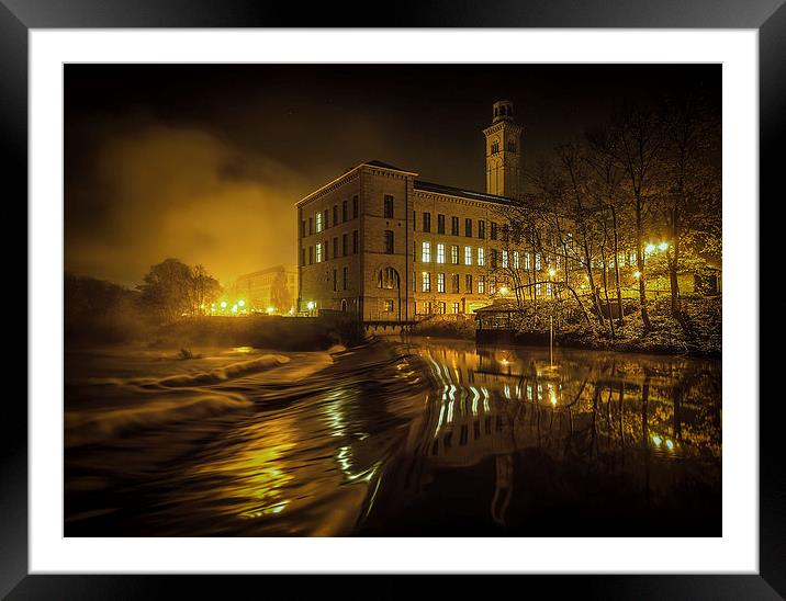  Salts Mill, Saltaire Framed Mounted Print by David Oxtaby  ARPS