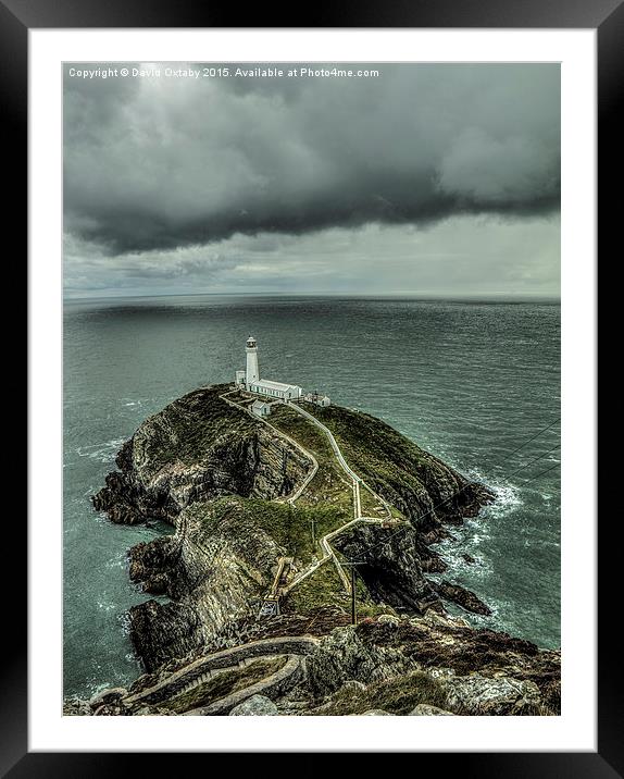  South Stack lighthouse, Anglesey Framed Mounted Print by David Oxtaby  ARPS