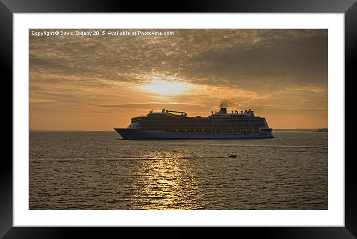  'The Anthem of the seas' Framed Mounted Print by David Oxtaby  ARPS
