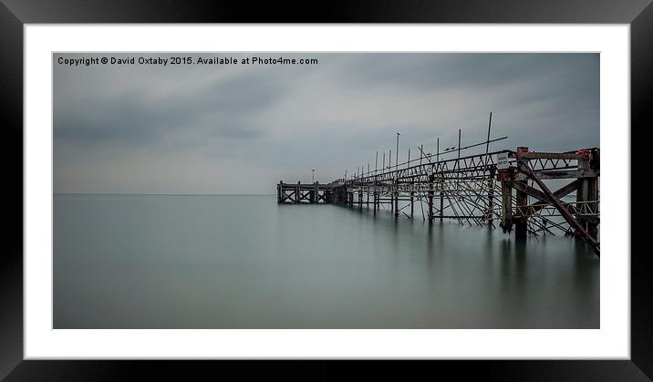  Totland Pier Framed Mounted Print by David Oxtaby  ARPS