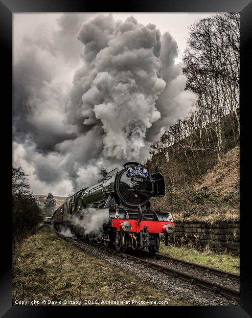 Flying Scotsman heading up to Goathland Framed Print by David Oxtaby  ARPS