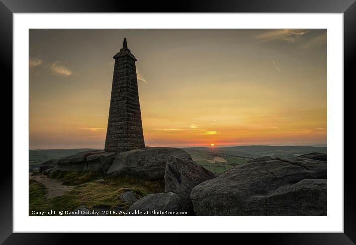 Wainman Tower at sunset Framed Mounted Print by David Oxtaby  ARPS