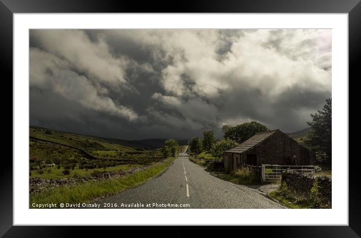 Garsdale Storm Framed Mounted Print by David Oxtaby  ARPS