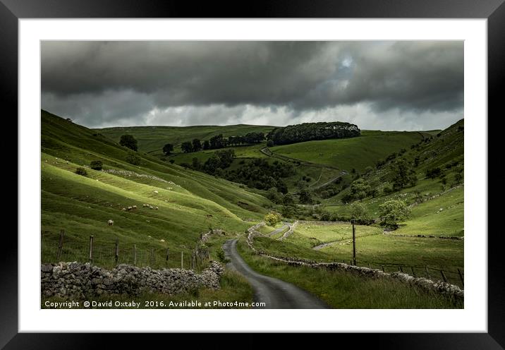 Heading out of Kettlewell Framed Mounted Print by David Oxtaby  ARPS