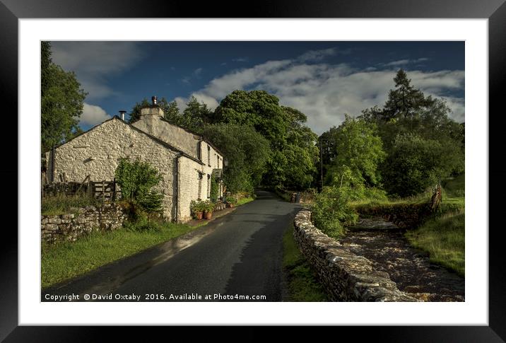 Dentdale Cottage Framed Mounted Print by David Oxtaby  ARPS