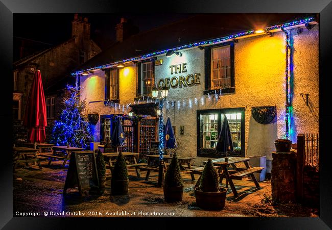 The George Pub at Castleton Framed Print by David Oxtaby  ARPS
