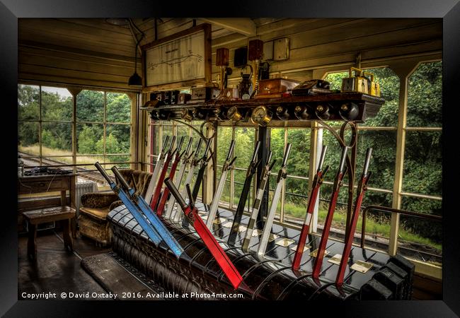 The Signalbox at Damems Framed Print by David Oxtaby  ARPS