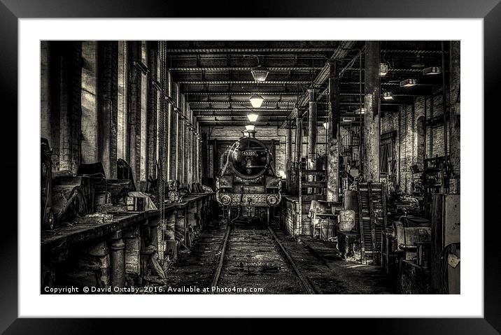 In the workshops Framed Mounted Print by David Oxtaby  ARPS