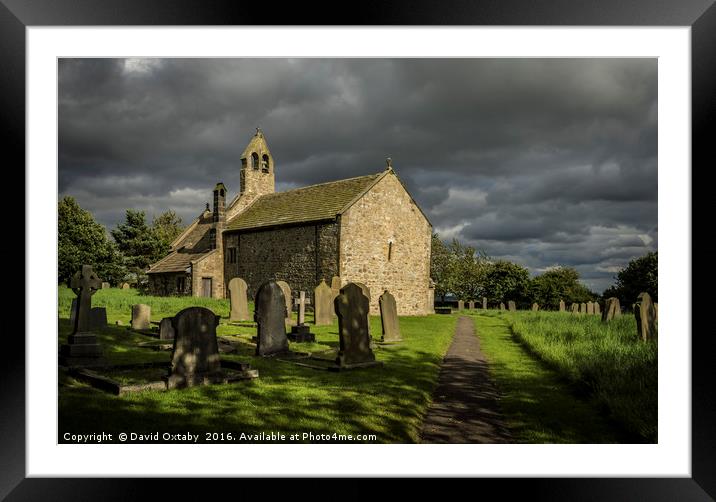 St Mary's Stainburn Framed Mounted Print by David Oxtaby  ARPS