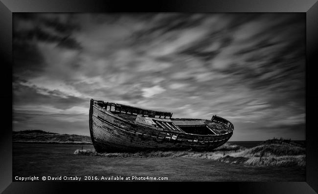 Washed up boat Framed Print by David Oxtaby  ARPS