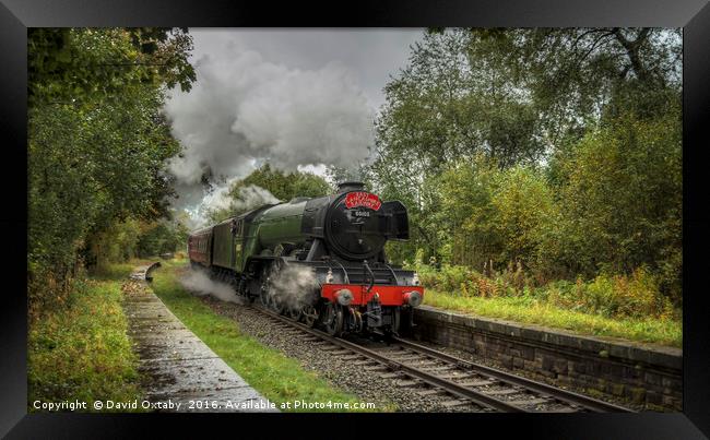 Flying Scotsman on East Lancs Railway Framed Print by David Oxtaby  ARPS