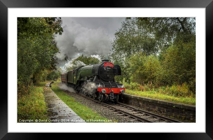 Flying Scotsman on East Lancs Railway Framed Mounted Print by David Oxtaby  ARPS