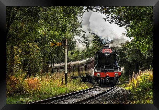 Scotsman heading through the signal Framed Print by David Oxtaby  ARPS