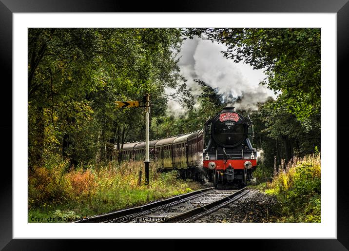 Scotsman heading through the signal Framed Mounted Print by David Oxtaby  ARPS