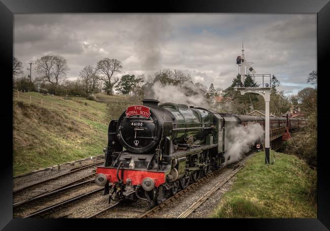 The Royal Scot leaving Goathland Framed Print by David Oxtaby  ARPS