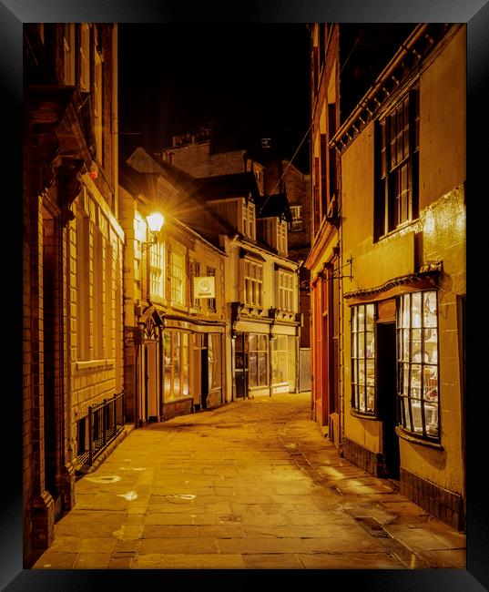 The backstreets of Whitby Framed Print by David Oxtaby  ARPS