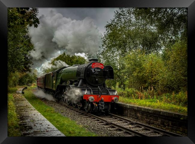 Flying Scotsman passing through Stubbins Framed Print by David Oxtaby  ARPS