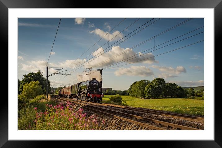 Flying Scotsman  heading to York Framed Mounted Print by David Oxtaby  ARPS