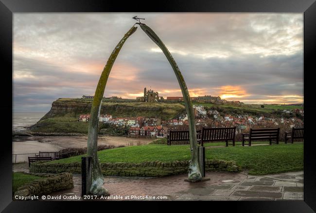 Whitby Abbey from Whalebone Arch Framed Print by David Oxtaby  ARPS