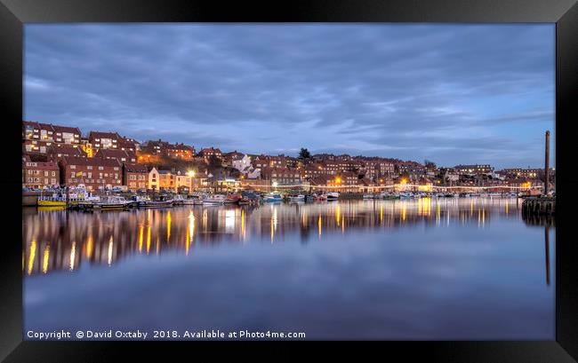 The blue hour at Whitby Framed Print by David Oxtaby  ARPS