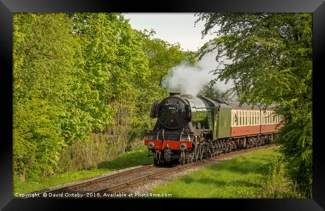 The Flying Scotsman leaving Irwell Framed Print by David Oxtaby  ARPS