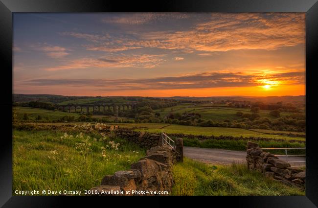 A Yorkshire Sunset Framed Print by David Oxtaby  ARPS