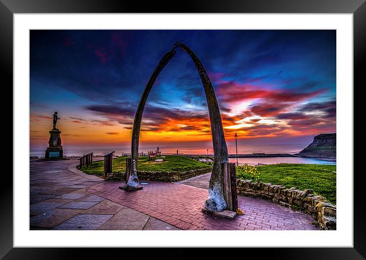 whitby  whale bones  Framed Mounted Print by stephen king