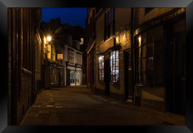 Whitby at night Framed Print by stephen king