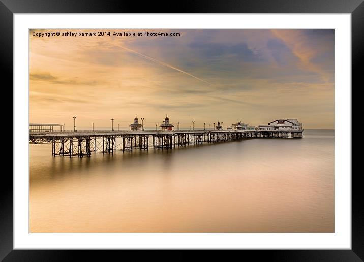 The Pier Framed Mounted Print by ashley barnard