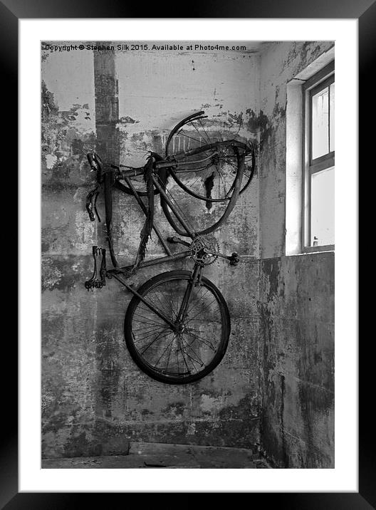  Old Bike Remains Framed Mounted Print by Stephen Silk