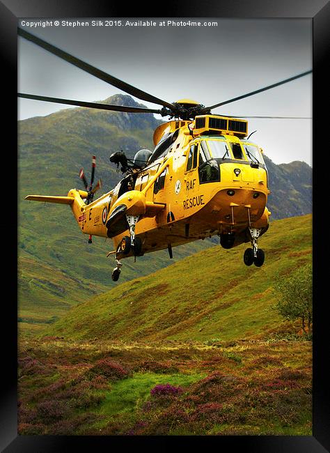  Sea King RAF Rescue Framed Print by Stephen Silk