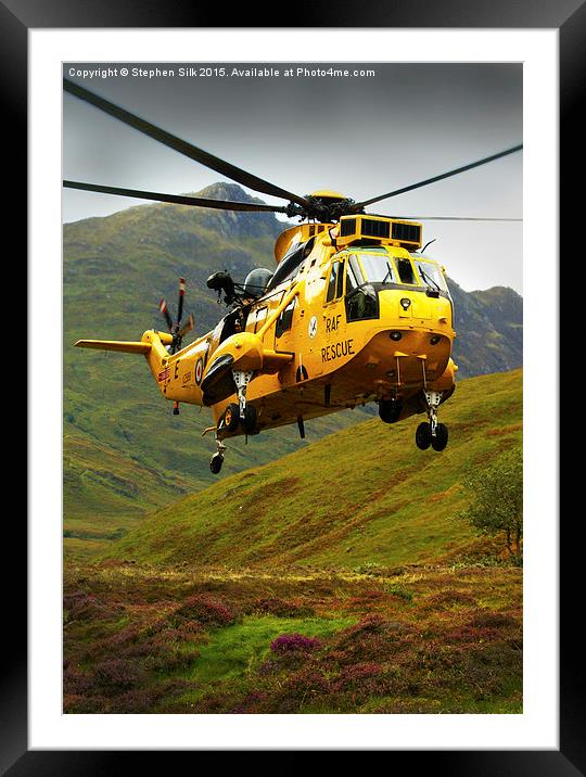  Sea King RAF Rescue Framed Mounted Print by Stephen Silk