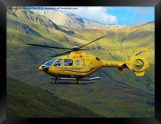  Scottish Air Ambulance Service Framed Print by Stephen Silk