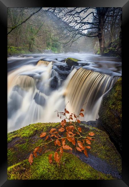 Ladybower - Peak District Waterfall Framed Print by Jonathan Smith