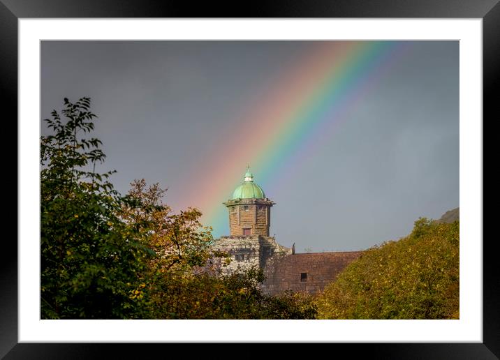 Elan Valley Rainbow, Wales Framed Mounted Print by Jonathan Smith