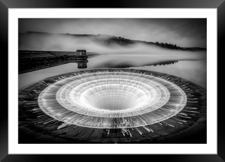 Ladybower Sink Hole - Peak District Framed Mounted Print by Jonathan Smith