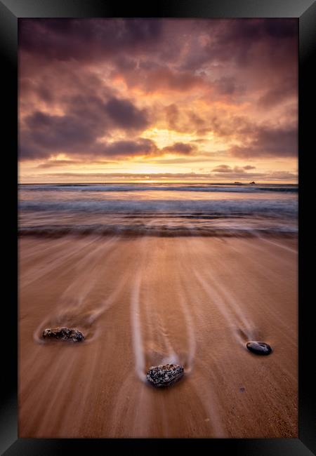 Cornwall Sunset (Constantine Bay) Framed Print by Jonathan Smith