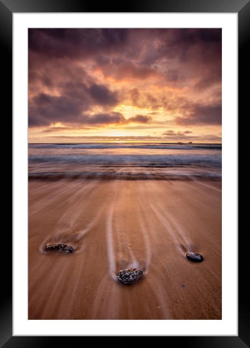Cornwall Sunset (Constantine Bay) Framed Mounted Print by Jonathan Smith