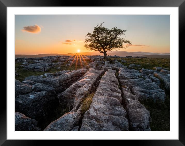 Winskill Stones, Yorkshire Dales Framed Mounted Print by Jonathan Smith