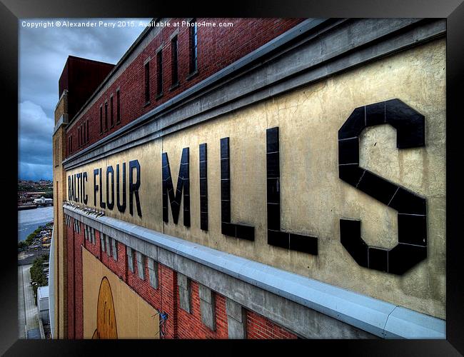  Baltic Flour Mills Framed Print by Alexander Perry