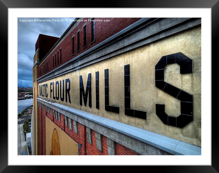  Baltic Flour Mills Framed Mounted Print by Alexander Perry
