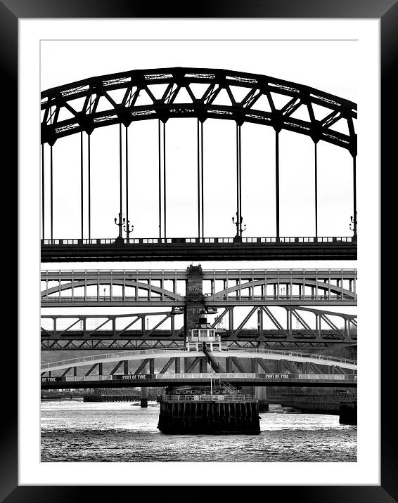  Five Bridges Framed Mounted Print by Alexander Perry